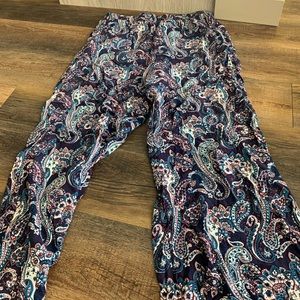 Elastic waist flowy pants
